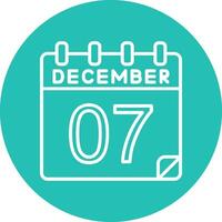 7 December Vector Icon