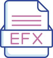 EFX File Format Vector Icon