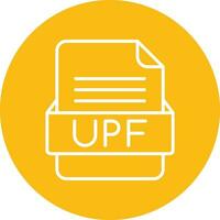 UPF File Format Vector Icon