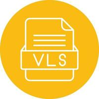 VLS File Format Vector Icon