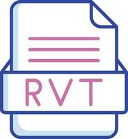 rvt archivo formato vector icono