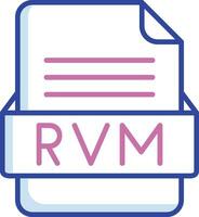 RVM File Format Vector Icon