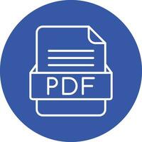 PDF File Format Vector Icon