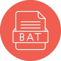 BAT File Format Vector Icon