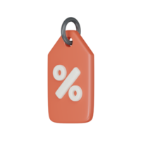 discount icon 3d render illustration. png