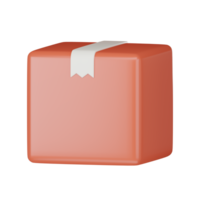 Cardboard Box icon 3d render illustration. png