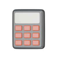 calculadora icono 3d hacer ilustración. png