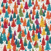 colorful christmas tree background, Ai generated photo