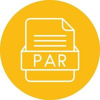 PAR File Format Vector Icon