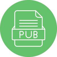 PUB File Format Vector Icon