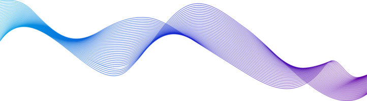 abstrait bleu vague isolé png