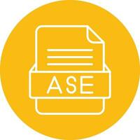 ASE File Format Vector Icon