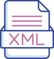 XML File Format Vector Icon