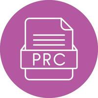 PRC File Format Vector Icon