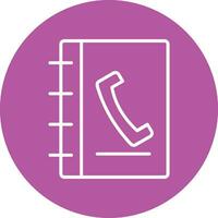 Phone Book Vector Icon