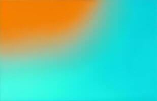 Image of gradient cyan and orange color background photo