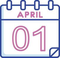 1 April Vector Icon