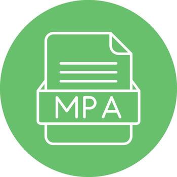 MPA File Format Vector Icon
