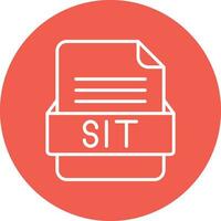 SIT File Format Vector Icon