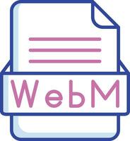 webm archivo formato vector icono