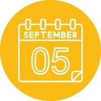 5 September Vector Icon