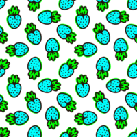 neon pattern with berries png