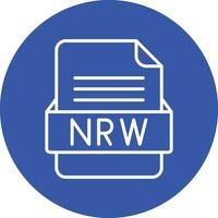 NRW File Format Vector Icon