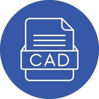 CAD File Format Vector Icon