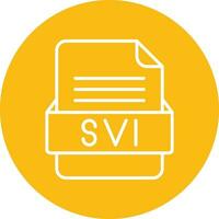 SVI File Format Vector Icon