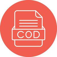 COD File Format Vector Icon