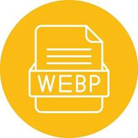 webp archivo formato vector icono