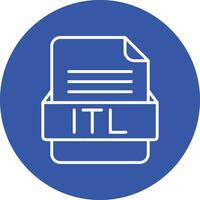 ITL File Format Vector Icon