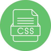CSS File Format Vector Icon