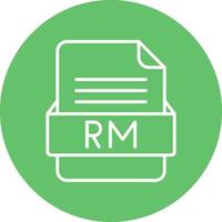 RM File Format Vector Icon
