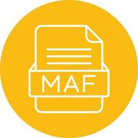 MAF File Format Vector Icon