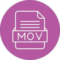 MOV File Format Vector Icon