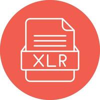XLR File Format Vector Icon