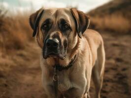 Anatolian Shepherd dog created with Generative AI technology photo