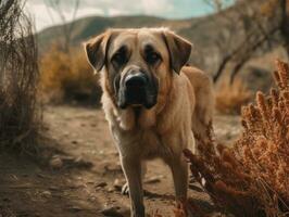 Anatolian Shepherd dog created with Generative AI technology photo