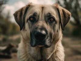 Anatolian Shepherd dog created with Generative AI technology photo