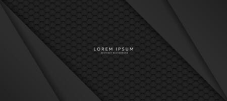 Dark background with hexagons. modern abstract background vector