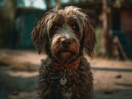 Barbet perro creado con generativo ai tecnología foto