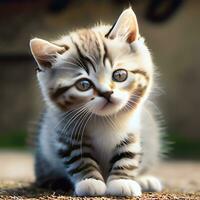 Very beautiful kitten - AI Generated photo