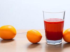 Fresh fruit juice in the glass - photo