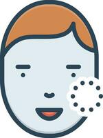 color icon for removable vector