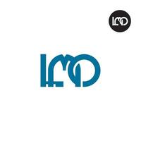 Letter LMO Monogram Logo Design vector