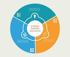 Vector social teamwork infographic. Template for circle diagram, graph, presentation and chart. Business concept with 3 options, parts, steps or processes.