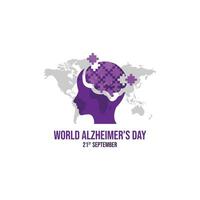 World Alzheimer's Day banner design Vector