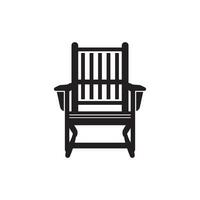 Rocking chair logo icon simple vector,illustration design template vector