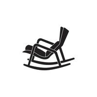 Rocking chair logo icon simple vector,illustration design template vector